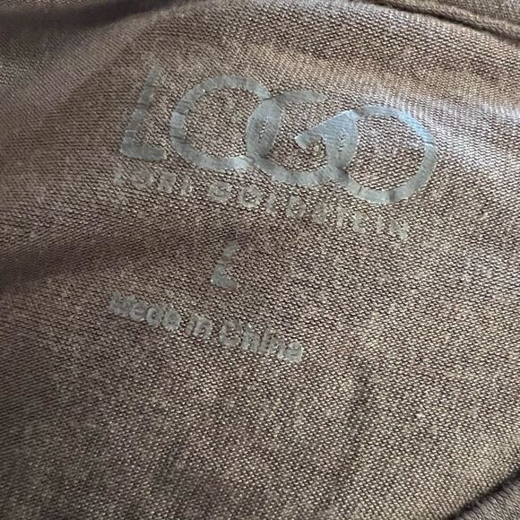 LOGO mushroom color lace pocket long sleeve tee size L - Picture 5 of 6